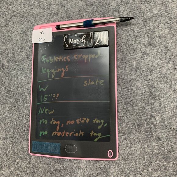 Fabletics Leggings Womens L Large Slate Cropped Stretch Pull On Athletic Stretch - Picture 7 of 8